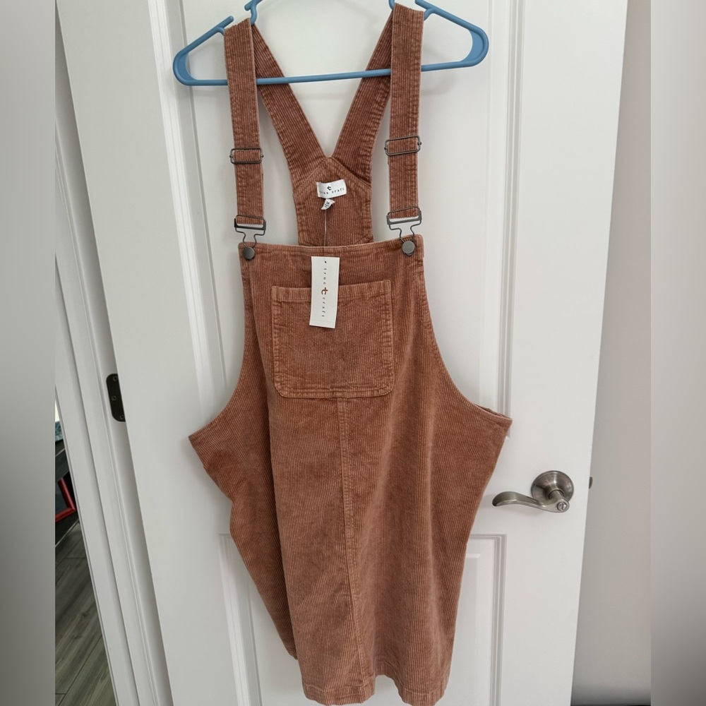 True Craft Tan Corduroy Overalls - Picture 2 of 8